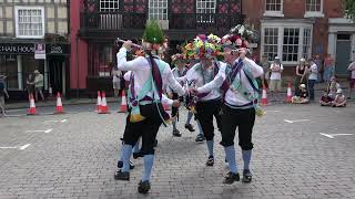 Earlsdon Morris dance quotPrestonquot at Bromyard Folk Festival 2023 [upl. by Welch]