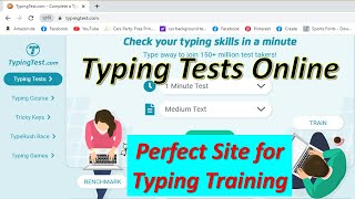 Typing Test Online  Perfect Site for Typing Training [upl. by Acinonrev825]