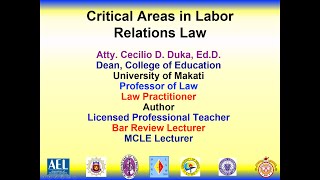 CRITICAL ISSUES IN LABOR RELATIONS LAW [upl. by Batista]