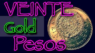 GOLD 20 PESOS AZTEC CALENDAR PLUS FULL STACK [upl. by Lelith]