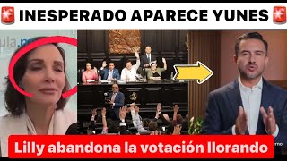 ULTIMA HORA APARECE YUNES ¡REFORMA APROBADA LILLY SALE LLORANDO DE LA VOTACION [upl. by Nosimaj62]