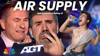 Golden Buzzer  Simon Cowell cried when he heard the song Air Supply with an extraordinary voice [upl. by Ahsekim]