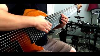 RMI NAD Titan 10string bass  percussive bass tapping [upl. by Enyledam]