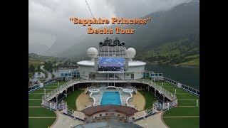 quotSapphire Princessquot Decks Tour [upl. by Neeoma140]