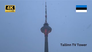 TALLINN ESTONIA  TALLIN TV TOWER  Built for the 1980 Moscow Olympics 20232024 4K [upl. by Slorac864]