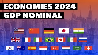 Top 20 Economies 2024 by Nominal GDP  Largest Economies 2024  World Economy 2024  Facts Nerd [upl. by Rehtse39]