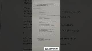 JDBC connection in insert and update data virel shortvideo javatutorialforbeginners jdbc [upl. by Arodoeht]