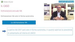 Dichiarazione annuale IVA 2017 – Il Caso [upl. by Ellita]