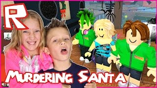 Murdering Santa in Roblox  Playing with Ronald [upl. by Barnaba]