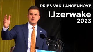 Dries Van Langenhove speecht op IJzerwake 2023 [upl. by Abbottson]