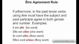 French Passé Composé  Être Verbs [upl. by Kitty]