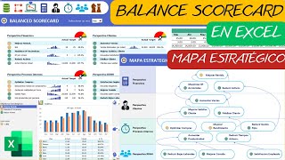 BALANCED SCORECARD🟩en Excel📶Cuadro de Mando Integral [upl. by Akemaj]