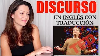 Discurso con Traducción y Explicación para Practicar Inglés [upl. by Oniratac]