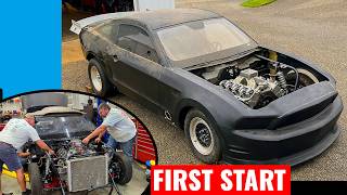 525 Big Block Chevy Swapped Mustang Roars To Life For the First Time [upl. by Lelith243]