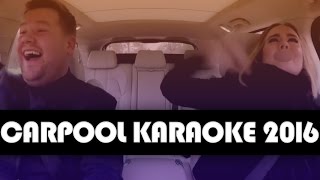 11 BEST Carpool Karaoke Moments of 2016 [upl. by Fairfax398]