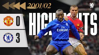 ⏪️ Man United 03 Chelsea  HIGHLIGHTS REWIND  Goals from Hasselbaink and Gudjohnsen  PL 200102 [upl. by Ahsirhcal]