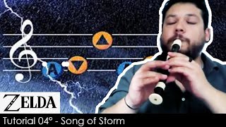 Song of Storm  The Legend of Zelda  Tutorial Flauta [upl. by Menon840]