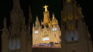 Tibidabo de noche 🚲 tibidabo barcelona bicicleta [upl. by Joachima]