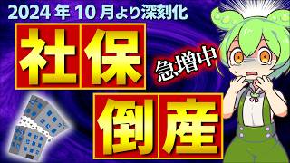 【速報！】社会保険料高すぎ､差押え過激化で社保倒産！2024年10月より深刻に｡原因と対策【中小企業会社員･経営者106万円の壁健康･厚生年金融資･賃上げ･助成金消費税金滞納･猶予･未払給与】 [upl. by Enelloc231]