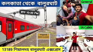 Kolkata To Balurghat Full Train Journey  1st AC Cabin Vs General  13189 Sealdah Balurghat Express [upl. by Regnig]