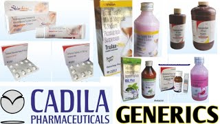 CADILA PHARMACEUTICALजेनेरिक दवाइयाँ BRAND FOR MEDICAL STORE medicine generic brands dawai [upl. by Donela]