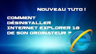 Comment désinstaller Internet Explorer de son ordinateur windows 7  HD [upl. by Nwahsel]