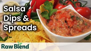 How to make Salsa Dips amp Spreads in a Vitamix Blender  Recipe Video  Raw Blend Australia [upl. by Rehportsirhc]