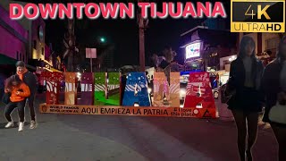 DOWNTOWN TIJUANA AT NIGHT 2024 [upl. by Dleifyar]