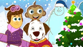 The Adventures Of Annie And Ben SNOW FUN  Funny Cartoons For Kids by HooplaKidz Toons [upl. by Dunn]