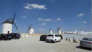 スペインの旅 ★ ラ・マンチャの白い風車 The Windmills  La Mancha Spain [upl. by Furlani197]