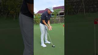 Putting basics Set up position and putting stroke [upl. by Ahsaten239]