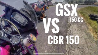 SUZUKI GSX 150 VS CBR 150 SIRKUIT GERRY MANG SUBANG  ROADRace [upl. by Skip90]