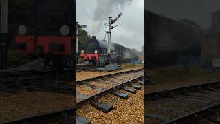 Hunslet Austerity Wagoneer steams out of havenstreet shorts railway steam steamlocomotive train [upl. by Atiker]