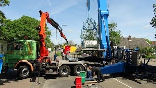 Transport en opbouw Eclipse kermis Heerhugowaard [upl. by Neilson]