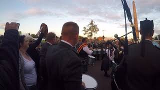 Inveraray and district pipe band celebrate their victory at worlds 2017 [upl. by Meadow133]