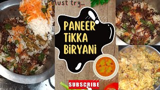 New style Paneer tikka biryani recipe in hindiपनीर टिक्का बिरयानी youtubevideo viral like [upl. by Undry]