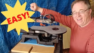 Its EASY to install a saw blade on the WEN Scroll Saw Model 3920 [upl. by Callahan]