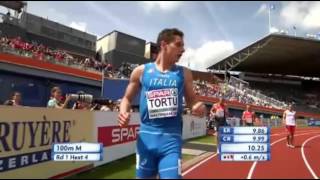 276 Filippo Tortu 100m H4 Mens HD European Athletics Championships Amsterdam 2016 [upl. by Higgins]