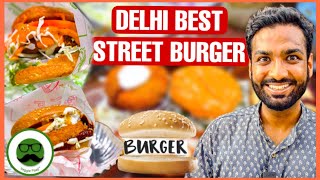 Delhi ka Best Street Food Burger  Veggie Paaji [upl. by Roe490]