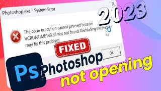 photoshop exe system error  how to fix vcruntime140dll is missing error on windows 10 [upl. by Sille]