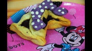 אוזני המן מיני מאוס  Minnie mouses hamantaschen cookies [upl. by Anahpos]