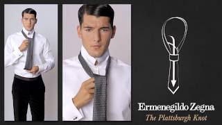 How to Tie a Plattsburgh Knot  Ties Around the World  The Knots  Ermenegildo Zegna [upl. by Seraphine]