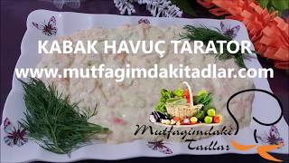 Kabak Havuç Tarator Tarifisalata ve meze tarifleri [upl. by Quintin]