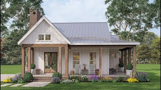 EXCLUSIVE MODERN FARMHOUSE PLAN 00900331 WITH INTERIOR [upl. by Danita]