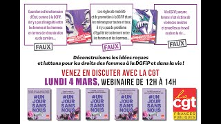 Déconstruisons les idées reçues et luttons pour les droits des femmes à la DGFiP et dans la vie [upl. by Agate]