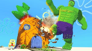 HULK DESTROYS Bikini Bottom Teardown Mods [upl. by Richart]