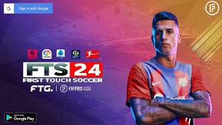 FTS 2024 New Update Android Offline 300 MB HD Graphics  First Touch soccer 2024 [upl. by Enalahs936]