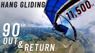 Hang Gliding  90km Out amp Return  Switzerland [upl. by Adiel]