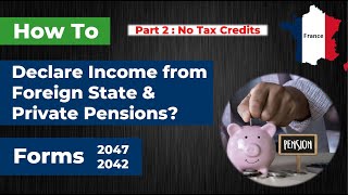 How to declare Income from Foreign State amp Private Pensions  Part 2 No Tax Credits  France [upl. by Nahgeem]