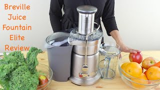 Breville 800JEXL Juice Fountain Elite Review [upl. by Thetes]